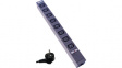 RND 465-00224 PDU 19^, 8 x C13, Black, Plug Type F