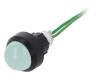 LG-D20H-230AC Индикат.лампа: LED; выпуклый; 230ВAC; Отв: O13мм; провода 300мм