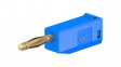 22.2616-23 Laboratory Socket, diam. 2mm, Blue, 10A, 60V, Gold-Plated