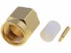 1-1478903-0 Вилка; SMA; "папа"; прямой; 50Ом; RG402; пайка; на провод; тефлон