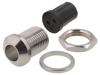 PLED-50 NICKEL PLATE Держатель LED; 5мм; никель; выпуклый; с пластиковой заглушкой