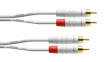 CFU 3 CC-SNOW Audio cable assembly 3 m White