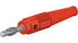 64.9199-22 In-Line Test Plug 4mm Red 32A 30V Nickel-Plated