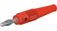 64.9199-22 In-Line Test Plug \x1a4mm Red 32A 30V Nickel-Plated