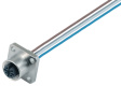 09 3458 00 05 Panel-mount socket, 713 series 5-pole M12