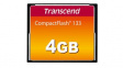 TS4GCF133 Memory Card 4GB, CompactFlash, 50MB/s, 20MB/s