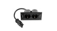 929.010 Desk Outlet DUE 2x DE Type F (CEE 7/3) Socket - GST18i3 Plug 200mm