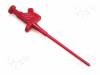 KLEPS30ROTPBF, Щуп-зажим; типа пинцет; 60ВDC; красный; 4мм; 100мОм, Hirschmann