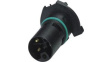 1425605 M12 Panel Mount Plug, 4 Poles, L-Coded, Solder