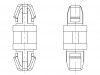 8G817V41586 Дистанц PCB; полиамид 66; Дл: 6мм; защелка / защелка; UL94V-0