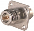 23 N-50-0-1/133 NE Panel-mount Jack 50 Ohm, 11 GHz, Female, N N Straight