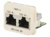 1711801-1 Модуль; RJ45; AMP CO; Кат:6a; Конфиг.выводов:8p8c; гнездо RJ45 x2
