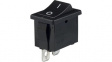 CWSB11AA2F ROCKER; SPST; Пол: 2; 6A/250ВAC; черный; 20мОм; Корпус: черный