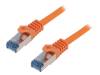 CQ4058S Patch cord; S/FTP; 6a; многопров; Cu; LSZH; оранжевый; 2м