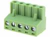 XY2500F-B(5.08)-5P Разъемный клеммник; вилка; "мама"; 5,08мм; прямой; зажим под винт