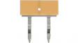 PYDN-6.2-020Y Short Bar;Short Bar, Yellow, Pitch=6.2 mm, Poles=2, Value De