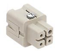 CKSF 03, CKS , 3 poles + earth, female insert, with female contacts, silver plated, ILME