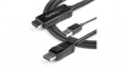 HD2DPMM2M USB Powered Video Cable, HDMI Plug - DisplayPort Plug, 3840 x 2160, 2m