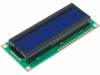 RC1602B-BIW-ESV Дисплей: LCD; алфавитно-цифровой; STN Negative; 16x2; голубой; LED