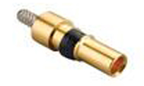 CX 75 F, female coaxial contacts 75 Ohm, 1 pole fibre optics, female contacts, ILME