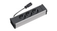 333.1007 Outlet Strip with Built-in Connection Panels CONI 3x DE Type F (CEE 7/3) Socket - GST18i3 Plug 100mm