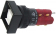 SD16-LAS1-2S Illuminated push-button 18 x 18 mm Latching function 2 NO+2 NC