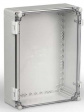 WPCP304013T Cubo W 300 x 400 x 132, с петлями и замками, прозрачная крышка, PC, IP66