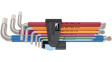 05022860001 Multicolour Stainless Steel L-Key Set, Hex-Plus, Imperial, L, 9pcs