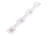 C16588 DAISY-4X1-W Линза для LED; прямоугольная; прозрачный; 50°; Назначение: C16585