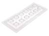 CS14130 HB-IP-2X6-W Линза для LED; прямоугольная; прозрачный; 50?67°; H:11,4мм