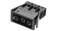AC 166 GEKST/ 3 BLACK Panel mount plug 9.75 mm Poles 3 AC 166 G