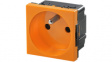 IE-FCI-PWB-FR-OR Socket Module  mm Type E Orange