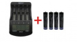 RND 305-00026+RND 305-00021 Intelligent Universal Battery Charger + NiMH AAA Rechargeable Batteries, Li-Ion/NiMH/NiCd