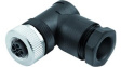 99 0690 58 04 M12 Cable Mount Socket, Right Angled, S-Coded, 3+PE, Power