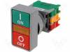DPB-30N2-1O/C Переключатель: двойной; 1; NC + NO; 30мм; красный/зеленый; IP65