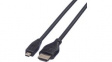 11.04.5569 HDMI - HDMI Micro Cable Black 800 mm