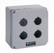 A3P 0909.01 complete boxes dimensions 92 x 92, 1 hole for unit diam. 30 mm, without holes