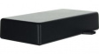 SR33-E.9 Enclosure with Rounded Corners 128x64x26mm Black ABS