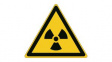 826757 ISO Safety Sign - Warning, Radioactive Material or Ionizing Radiation, Triangula