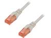 DK-1617-0025 Patch cord; U/UTP; 6; многопров; Cu; LSZH; серый; 0,25м