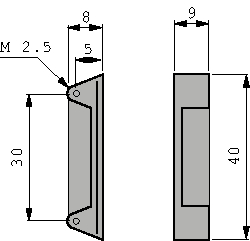 1091-54, Card grip, red Red Red, ELMA