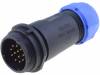 SP2111/P12II Вилка; "папа"; SP21; PIN:12; IP68; 7?12мм; пайка; на провод; 400В