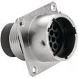 RT0014-19PNH Square flange receptacle 19P