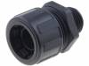 55502461, Концевой разъем прямой; полиамид; черный; 12мм; IP65, LAPP