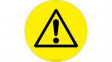 RND 605-00161 Exclamation Mark Sign, Warning, Triangular, Black on Yellow, Plastic, 1pcs