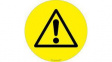 RND 605-00161 Exclamation Mark Sign, Warning, Triangular, Black on Yellow, Plastic, 1pcs