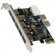 EX-11087 PCI-E x1 Card7x USB 3.0