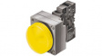 3SB36446BA30 Indicator with LED, Metal, yellow