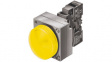 3SB36446BA30 Indicator with LED, Metal, yellow
