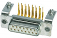 09641147232 Filter D PCB connector/92 poles + PE/Female connector, right angled/UNC 4-40/PCT